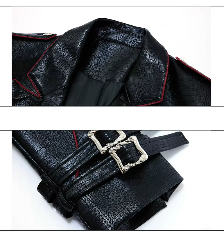 LUZHEN Fashion Luxury Elegant Niche Outline Color Contrast Design Knee-length Windbreaker Coat Men's 2025 Trench Clothes