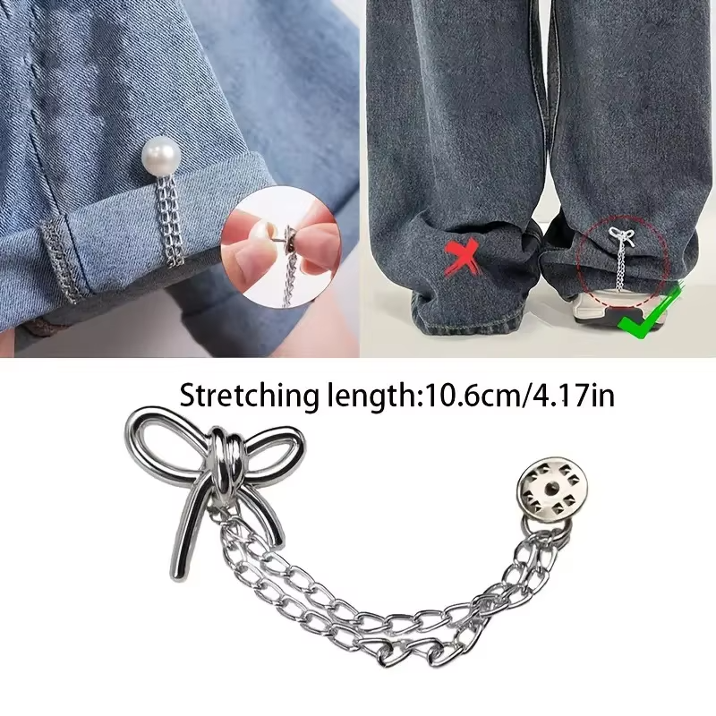 8PCS Magnet Clothing Pins Multi-Function Metal Strong Magnet Pins Pinless Button Clips for Fixing Hijab Clothes Long Pants Legs